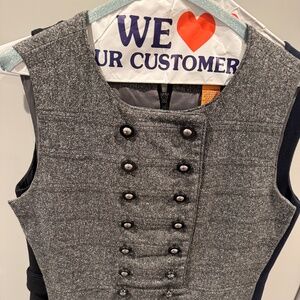 Sleeveless wool tweed Tory Burch dress